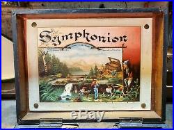 Antique Symphonion 7 1/2 Disc Music Box Restoration Project Plays Nice Fixer Up