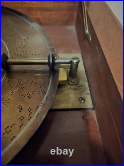 Antique Symphonion Disc Music Box with Ludwig Brüder Disc Working Germany