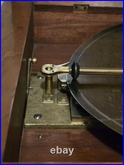 Antique Symphonion Disc Music Box with Ludwig Brüder Disc Working Germany