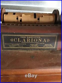 Antique Tabletop Clariona Reed-Pipe Organ