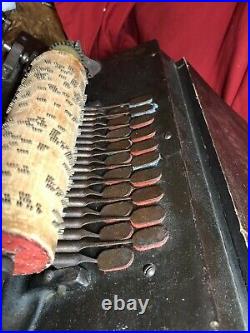 Antique The Gem Roller Organ With Four Cob Rolls