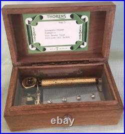 Antique Thorens 3 Airssongs Music Box, Prior Ruegue Era Completely Refurbished