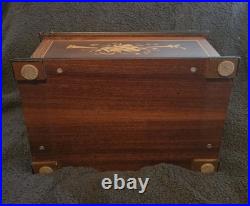 Antique Thorens Automatic Disc Music Works Treasure Chest 30 Teeth 9 Discs Antique Thorens Automatic Disc Music Works Treasure Chest 30 Teeth 9 Discs
