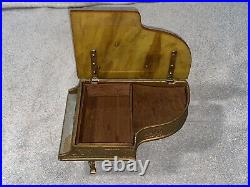 Antique Thorens Bakelite Grand Piano Music Box Cigarette Jewelry Box