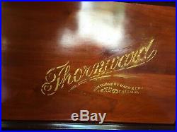 Antique Thornwood (Stella) 15 1/2 in. Disc Music Box- Plays Beautifully-10 Discs