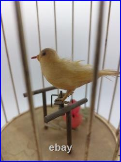 Antique Tilso Caged Bird Music Box Automation With Defect