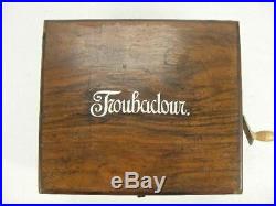 Antique Troubadour Music Box Plays Discs Made In Germany