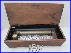 Antique Unidentified Swiss 13 Cylinder Music Box Lever Wind Clockwork Project
