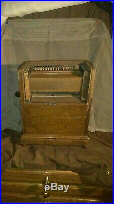 Antique Victorian Organina1800's 16-Key Organette American Automatic Organ Co