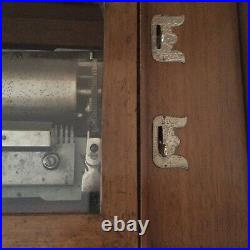 Antique Vintage 19th Century Swiss Crank Cylinder Wooden Music Box #2