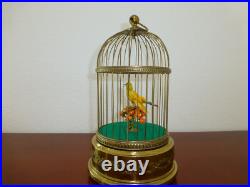 Antique / Vintage French Bontems Singing Bird Cage Bird Automaton Music Box