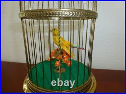 Antique / Vintage French Bontems Singing Bird Cage Bird Automaton Music Box