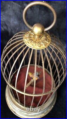 Antique/Vintage German Automated Bird In Cage Automated