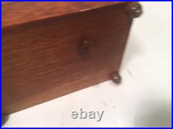 Antique Vintage Swiss Burl Wood Music Box