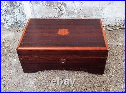 Antique Vintage Swiss Thorens 3 Song Mechanical Lullaby Music Box Antique Vintage Swiss Thorens 3 Song Mechanical Lullaby Music Box