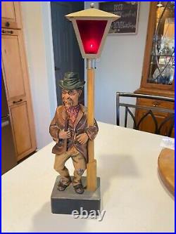 Antique Whistling Hobo Hand Carved by Karl Griesbaum Clock Works era 1930's