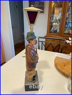Antique Whistling Hobo Hand Carved by Karl Griesbaum Clock Works era 1930's