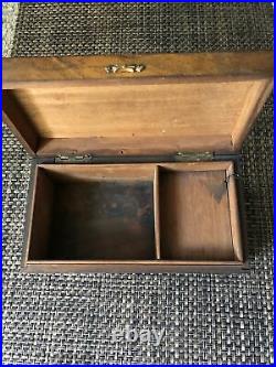 Antique Wooden Music Box. French Work HP Paris 2 Airs Pre-1900
