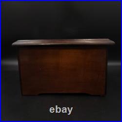 Antique c. 1870 B. H. Abrahams Swiss Cylinder 8 Air 24 Note Wood Music Box Works