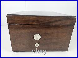 Antique c. 1900 TROUBADOUR Polyphon Disc Music Box with Bells & 25 Disks GERMANY