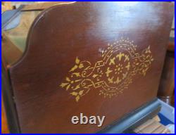 Antique c1880-1890 Concert Roller Organ Hand Crank with 15 Cobb Rolls as-is Estate