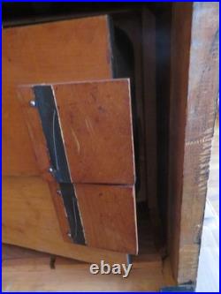 Antique c1880-1890 Concert Roller Organ Hand Crank with 15 Cobb Rolls as-is Estate