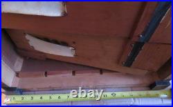 Antique c1880-1890 Concert Roller Organ Hand Crank with 15 Cobb Rolls as-is Estate