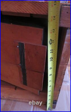 Antique c1880-1890 Concert Roller Organ Hand Crank with 15 Cobb Rolls as-is Estate