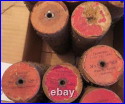 Antique c1880-1890 Concert Roller Organ Hand Crank with 15 Cobb Rolls as-is Estate