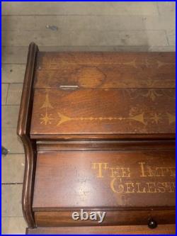 Antique c1880-1890 The Improved Celestina Hand Crank Organette Untested