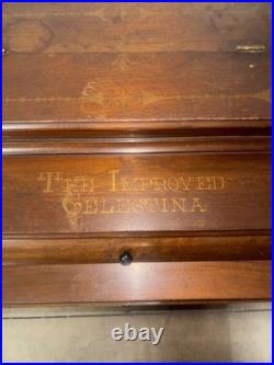 Antique c1880-1890 The Improved Celestina Hand Crank Organette Untested