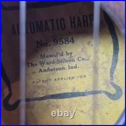 Antique c1910s Ward-Stilson 9584 Automatic Harp Music Box Working IOOF