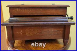 Antique ca1890 MECHANICAL ORGANETTE COMPANY Paper Roller Organ Mu G2U