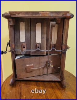 Antique ca1890 MECHANICAL ORGANETTE COMPANY Paper Roller Organ Mu G2U