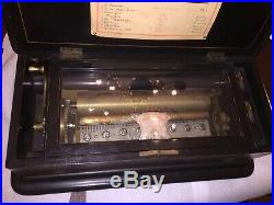Antique music box cylinder
