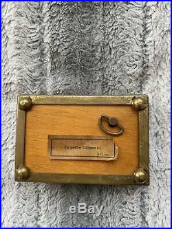 Antique music box, inlay, France, music, bizarre, maybe haunted, strange, rare, gothic
