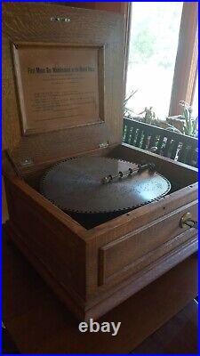 Antique regina music box