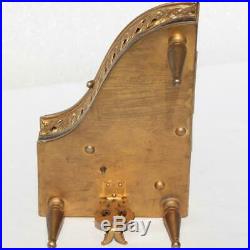 Austrian Vienna Gilded Bronze Enamel Miniature Mechanical Windup Piano Music Box