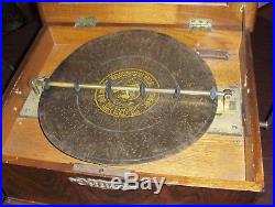 BEAUTIFUL Antique German Double Comb Symphonion Disc Music Box plus 20 Disc