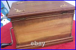 Bates Organ Mfg Columbian Orguinette Organette Working Roller Organ Music Box