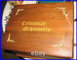 Bates Organ Mfg Columbian Orguinette Organette Working Roller Organ Music Box