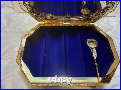 Bath & Body Works Disney Princess Keepsake Jewelry Music Box Gold Limited Ed New