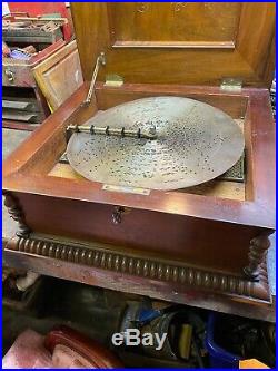 Beautiful Antique Kalliope Disc Music Box, Germany ca. 1890s with 1 Discs
