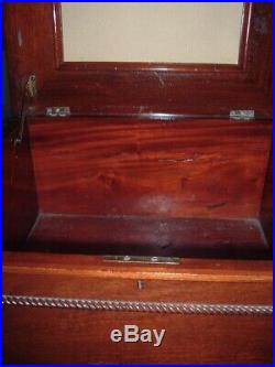 Beautiful Antique REGINA Mahogany Wood MUSIC Box (Box Only) Large