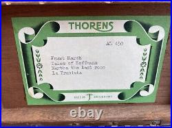 Beautiful Antique Thorens Swiss Shield Music Box 4 Song 50 Note! WATCH VIDEO