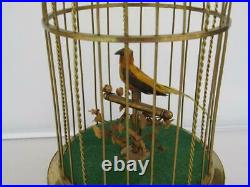 Beautiful Karl Griesbaum German Automaton Singing Bird Cage Music Box C-1880