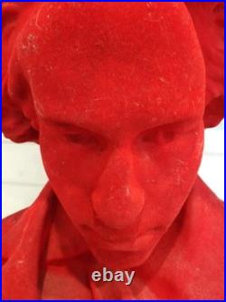 Beethoven Decorative Red Velvet BustVERY RARE