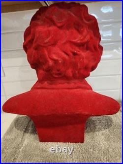 Beethoven Decorative Red Velvet BustVERY RARE