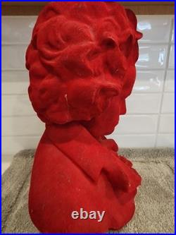 Beethoven Decorative Red Velvet BustVERY RARE