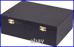 Black Baby Grand Piano Music Box with Bench and Black Case Plays Fur Elise